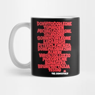 The Godfather: Tribute to the Main Actors of the Classic Mug